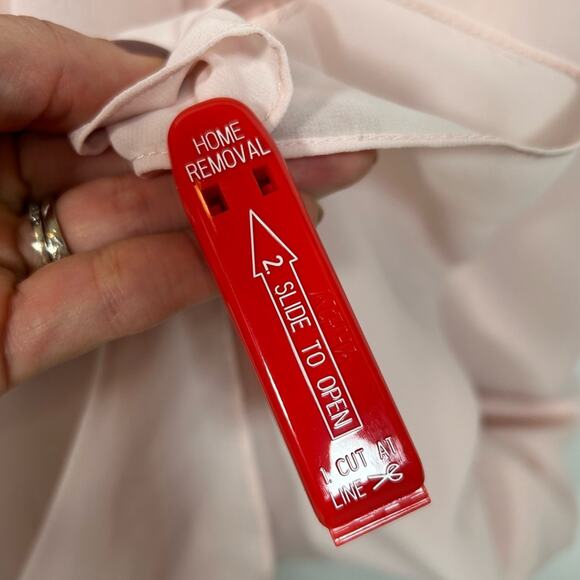 JENNY PACKHAM V-neck Cross Back Crystal Belt Blush Gown - Picture 9 of 9